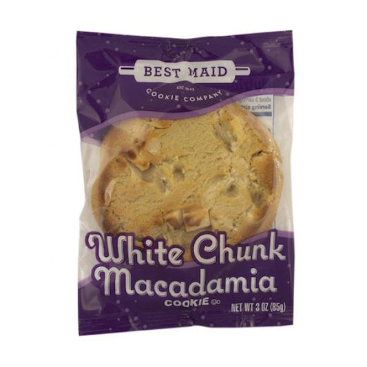 Cookie Thaw And Serve Individually Wrapped White Chunk Macadamia 0.187 Ounce Size - 144 Per Case.