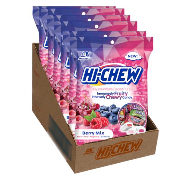 Hi Chew Berry MixDisplay Ready Master (assorted Mix Of Black Cherry Rasp 3.17 Ounce Size - 6 Per Case.