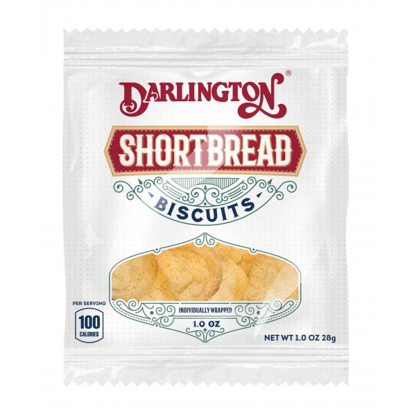 Darlington Shortbread Biscuit Bites Individually Wrapped 1 Ounce Size - 108 Per Case.