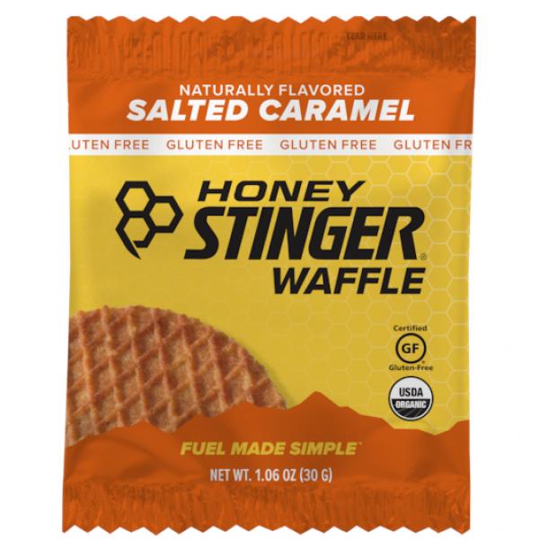 Honey Stinger Organic Gluten Free Salted Caramel Waffle 1.06 Ounce Size - 96 Per Case.