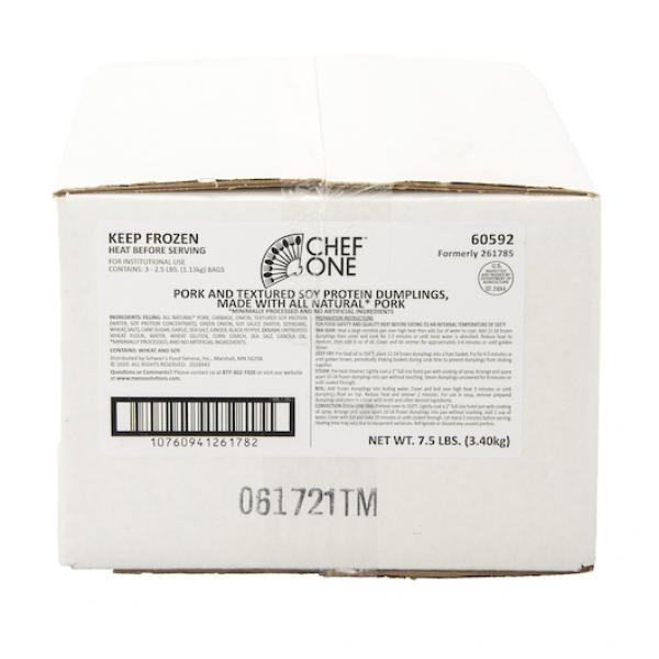 Sfs Chef One All Natural Pork Dmp 40 Ounce Size - 3 Per Case.