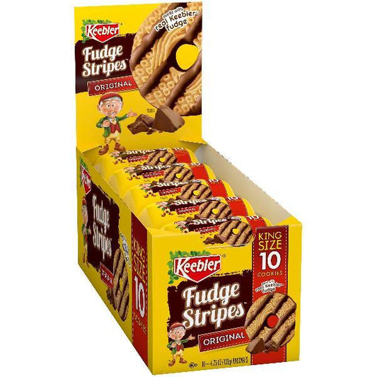 Keebler Original Fudge Stripes King Size Slug 4.75 Ounce Size - 80 Per Case.