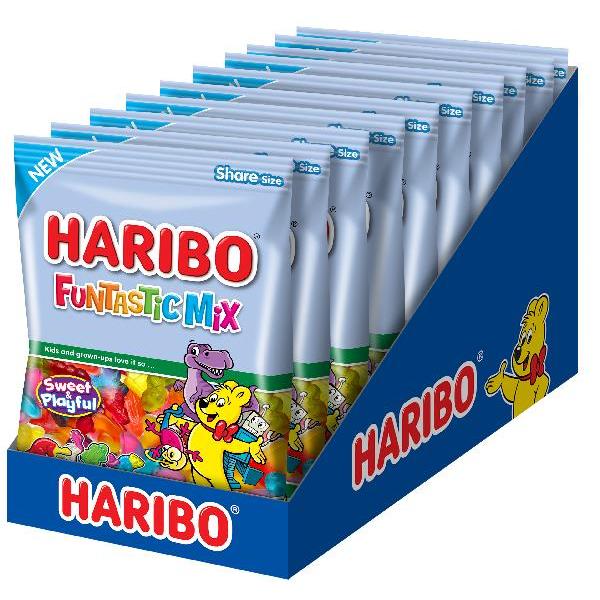 Haribo Confectionery Funtastic Mix Pb Drc 8 Ounce Size - 10 Per Case.