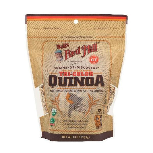 Bob's Red Mill Organic Tri-Color Quinoa 13 Ounce Size - 5 Per Case.