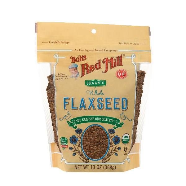 Bob's Red Mill Organic Brown Flaxseeds 13 Ounce Size - 4 Per Case.