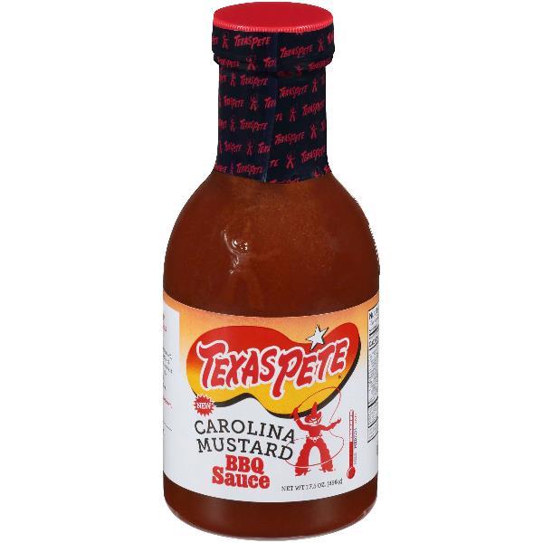 Texas Pete Carolina Mustard BBQ Sauce 17.5 Ounce Size - 6 Per Case.