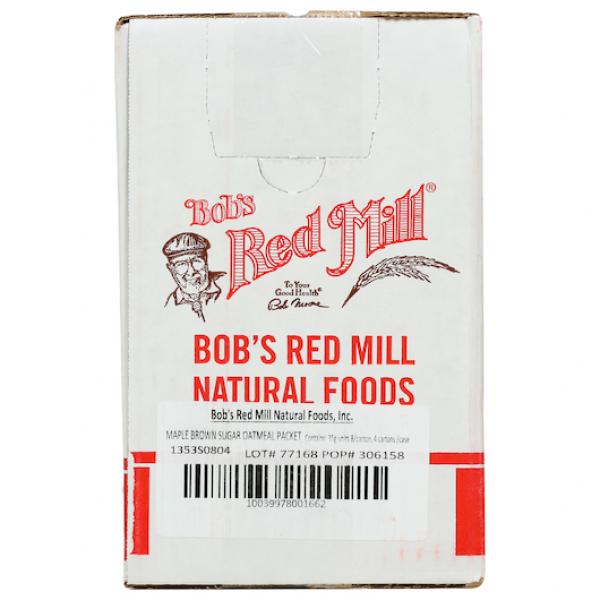 Bob's Red Mill Brown Sugar Maple Gf Oatmeal Packets (Pkct) 9.88 Ounce Size - 4 Per Case.