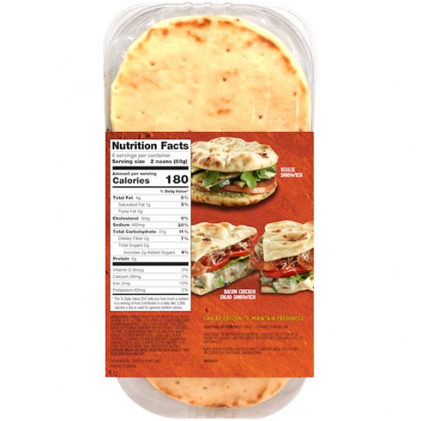 Stonefire Original Naan Rounds 12 Count Packs - 12 Per Case.