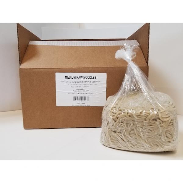 Savr Medium Raw Noodles 5 Pound Each - 6 Per Case.