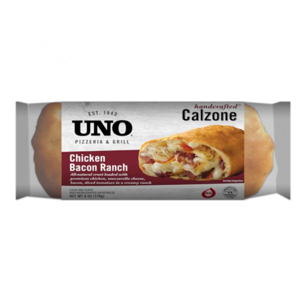 Uno Foods Inc Individual Chicken Bacon Ranch Calzone 6 Ounce Size - 8 Per Case.