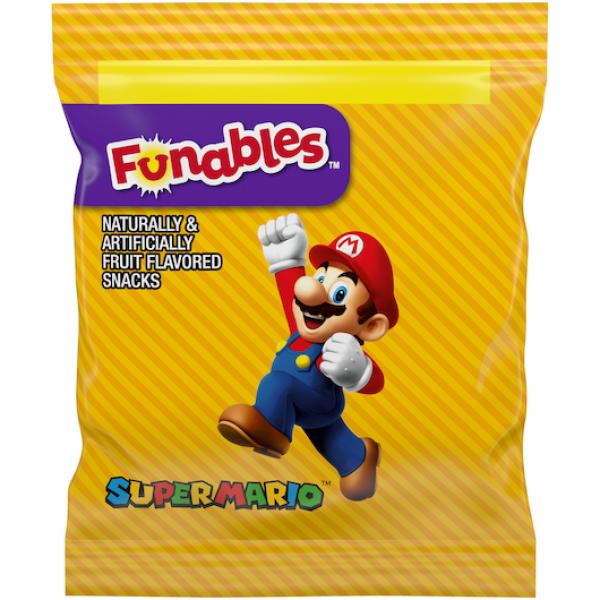 Funables Super Mario Fruit Flavored Snacks Box 8 Ounce Size - 8 Per Case.