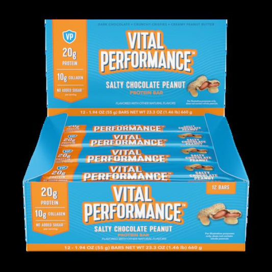 Vital Performance Salted Chocolate Peanut 1.94 Ounce Size - 48 Per Case.