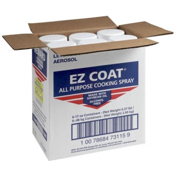 Bunge E Z Coat All Purpose Cooking Spray 17 Ounce Size - 6 Per Case.