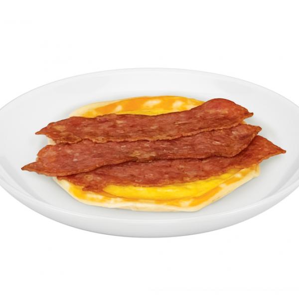 Cheesewich Breakfast Taco Tortilla Scrambledegg Colbyjack Cheese Uncured Turkey Bacon 3.23 Ounce Size - 24 Per Case.