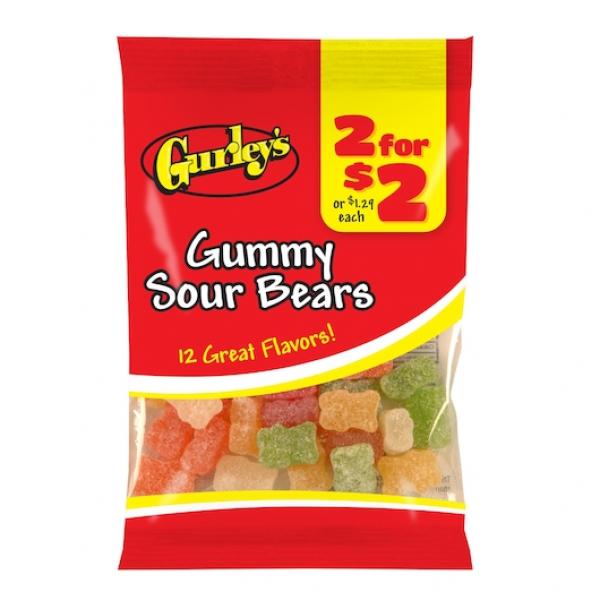 For $ Gummy Sour Bears 3 Ounce Size - 12 Per Case.