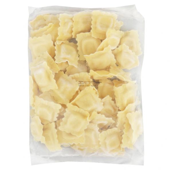 Quattro Formaggi Ravioli Bags 3 Pound Each - 18 Per Case.
