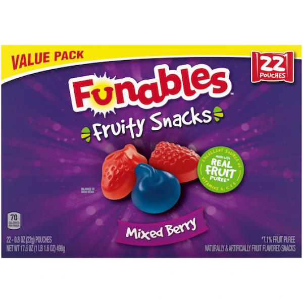 Fys Funables Mixed Berry 17.6 Ounce Size - 5 Per Case.