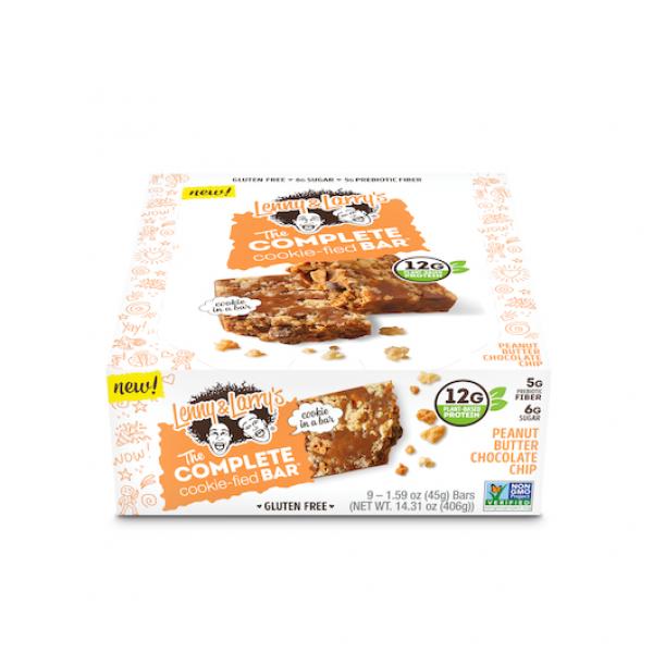 The Complete Cookiefied Bar Peanut Butter Chocolately Chip 1.59 Ounce Size - 108 Per Case.