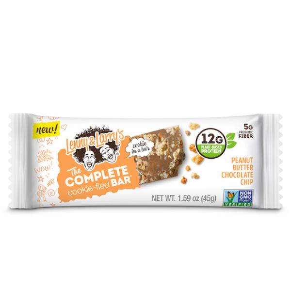 The Complete Cookiefied Bar Peanut Butter Chocolately Chip 1.59 Ounce Size - 108 Per Case.