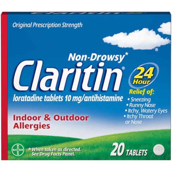 Claritin Hr Tab 20 Count Packs - 36 Per Case.