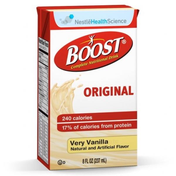 Nestle Boost Adult Nutrition Vanilla 8.01 Fluid Ounce - 24 Per Case.