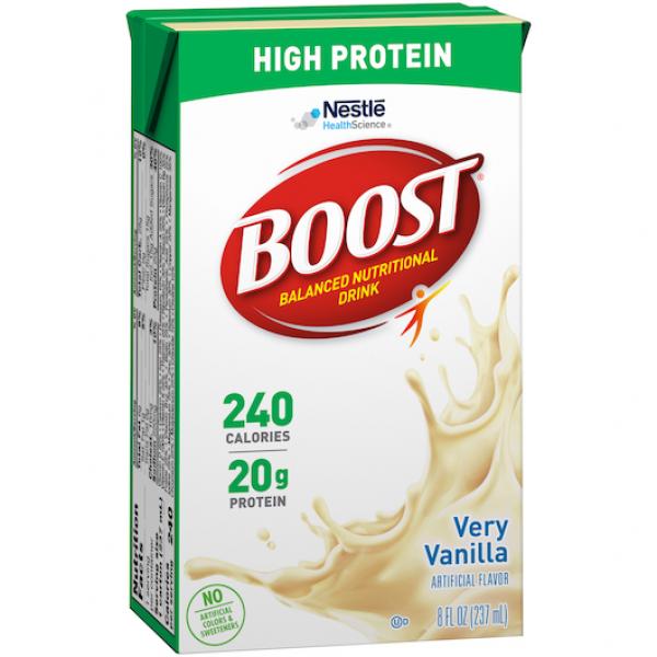 Nestle Boost Adult Nutrition Vanilla 8 Fluid Ounce - 24 Per Case.