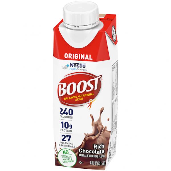 Nestle Boost Beverage Rtd Chocolate 8 Fluid Ounce - 24 Per Case.