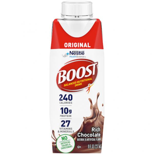 Nestle Boost Beverage Rtd Chocolate 8 Fluid Ounce - 24 Per Case.