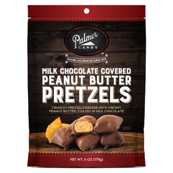 Milk Chocolate Peanut Butter Pretzel Nuggets 6 Ounce Size - 8 Per Case.