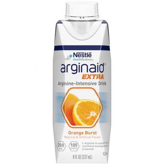 Nestle Arginaid Extra Adult Nutrition Orange 8 Fluid Ounce - 24 Per Case.