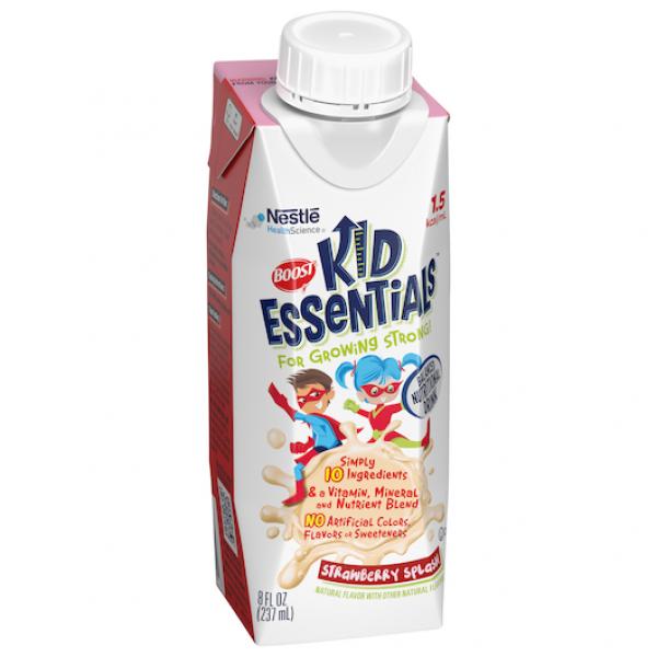 Boost® Kid Essentials™ Strawberry Splash Carton 8.01 Fluid Ounce - 24 Per Case.