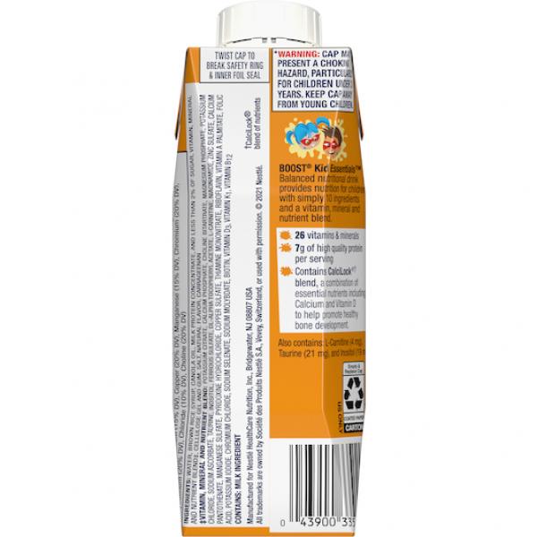 Boost® Kid Essentials™ Vanilla Vortex Carton 8.01 Fluid Ounce - 24 Per Case.