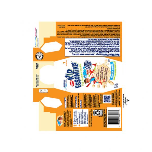 Boost® Kid Essentials™ Vanilla Vortex Carton 8.01 Fluid Ounce - 24 Per Case.