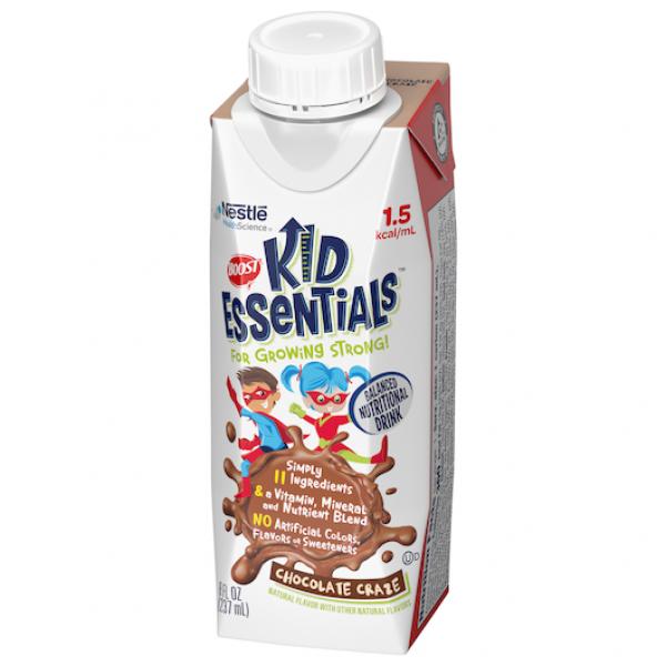 Boost® Kid Essentials™ Chocolate Craze Carton 8.01 Fluid Ounce - 24 Per Case.