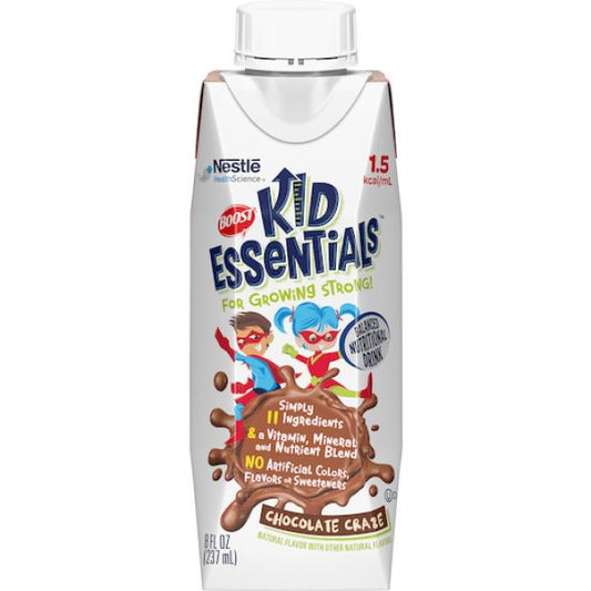 Boost® Kid Essentials™ Chocolate Craze Carton 8.01 Fluid Ounce - 24 Per Case.