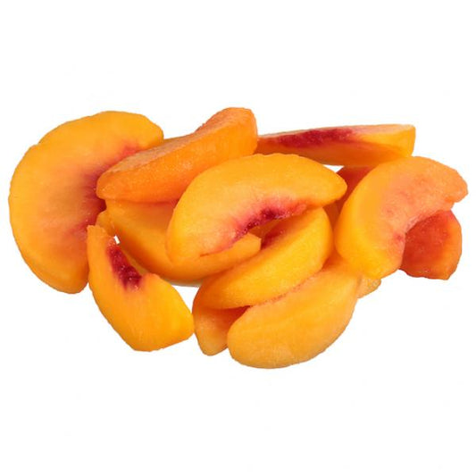 Peach Fr Lg Sliced IQF 30 Pound Each - 1 Per Case.