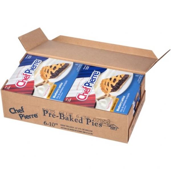 Chef Pierre Pie Blueberry Pre Baked Lattice10" 38 Ounce Size - 6 Per Case.