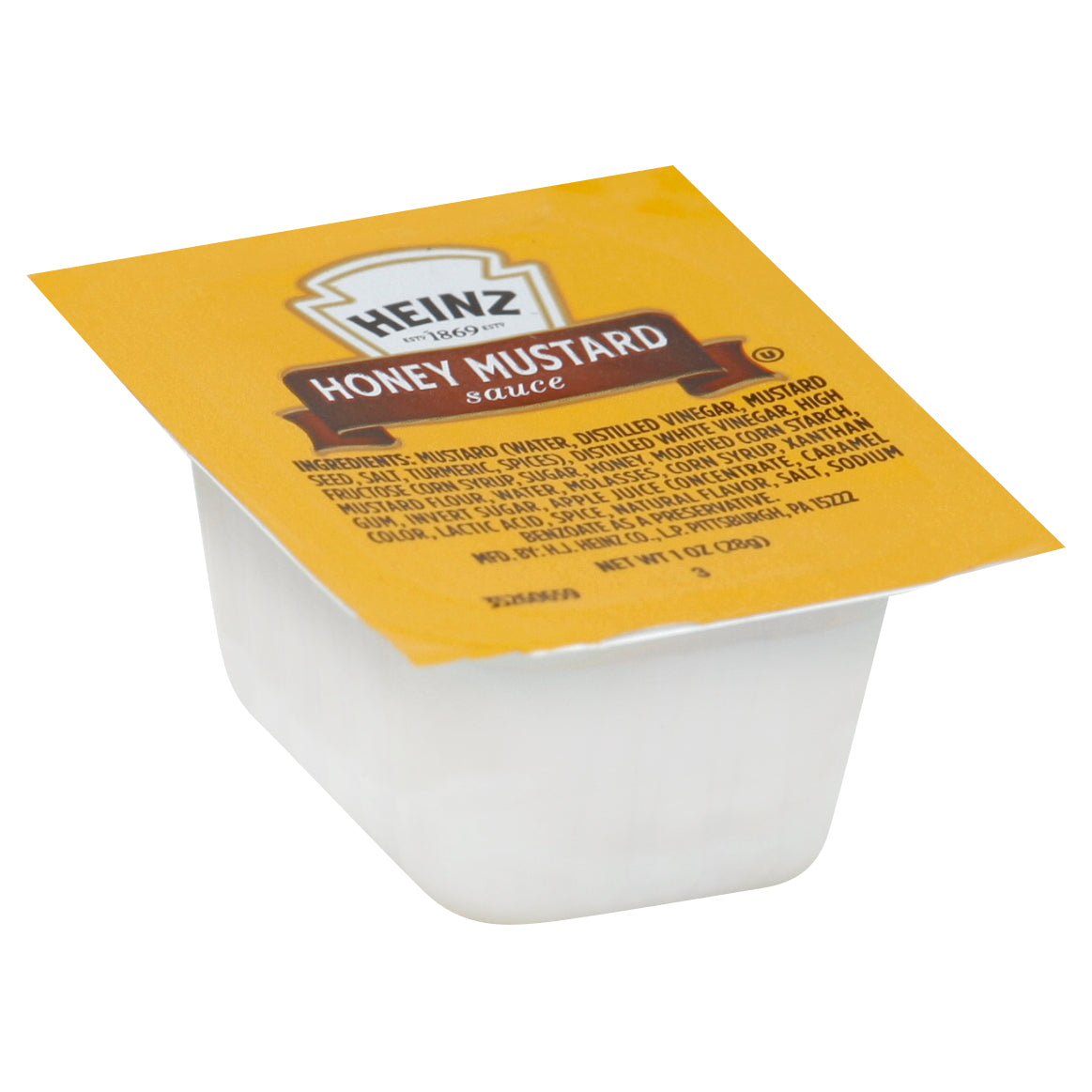 HEINZ Single Serve Honey Mustard 1 Ounce Cups 100 Per Case