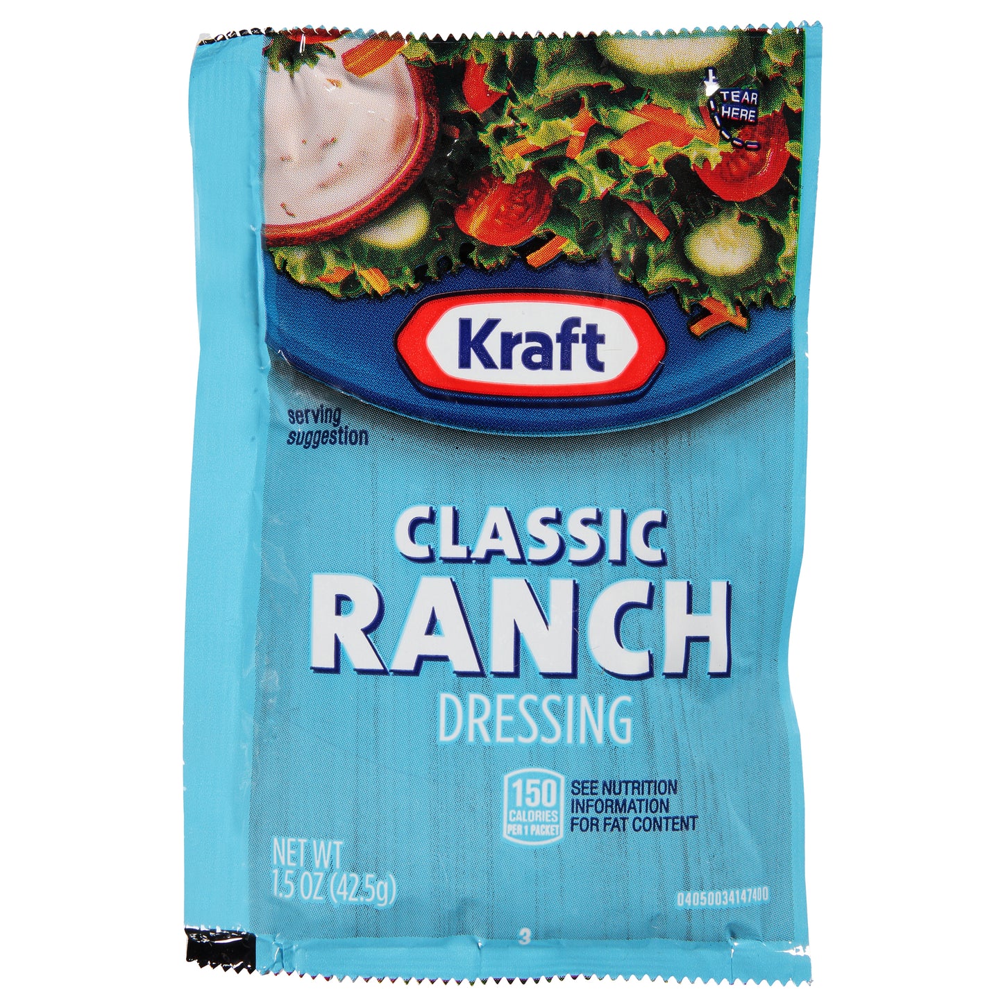 Kraft Ranch Dressing 60 Casepack 1.5 Ounce Packets