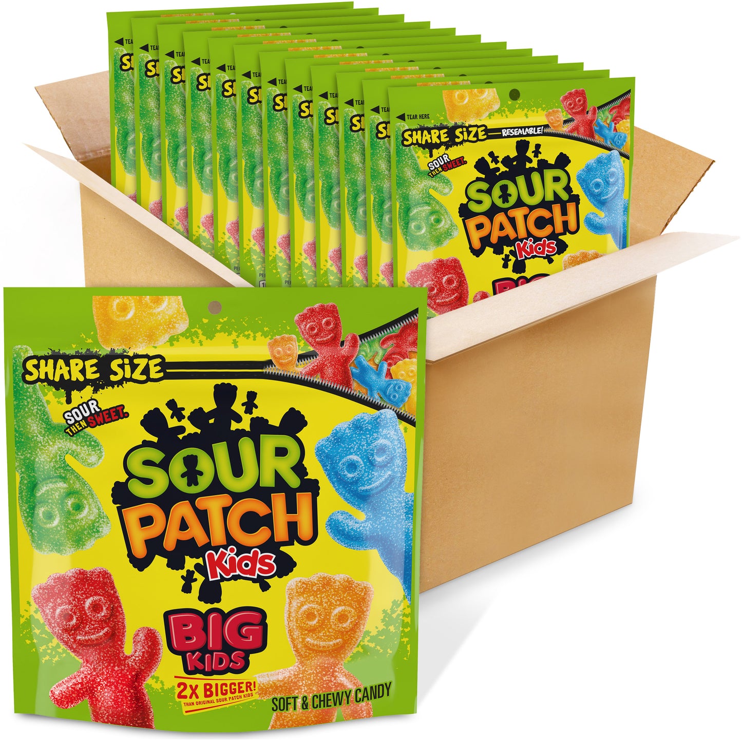 Sour Patch Kids Big Bag 12 Ounce Size - 12 Per Case.