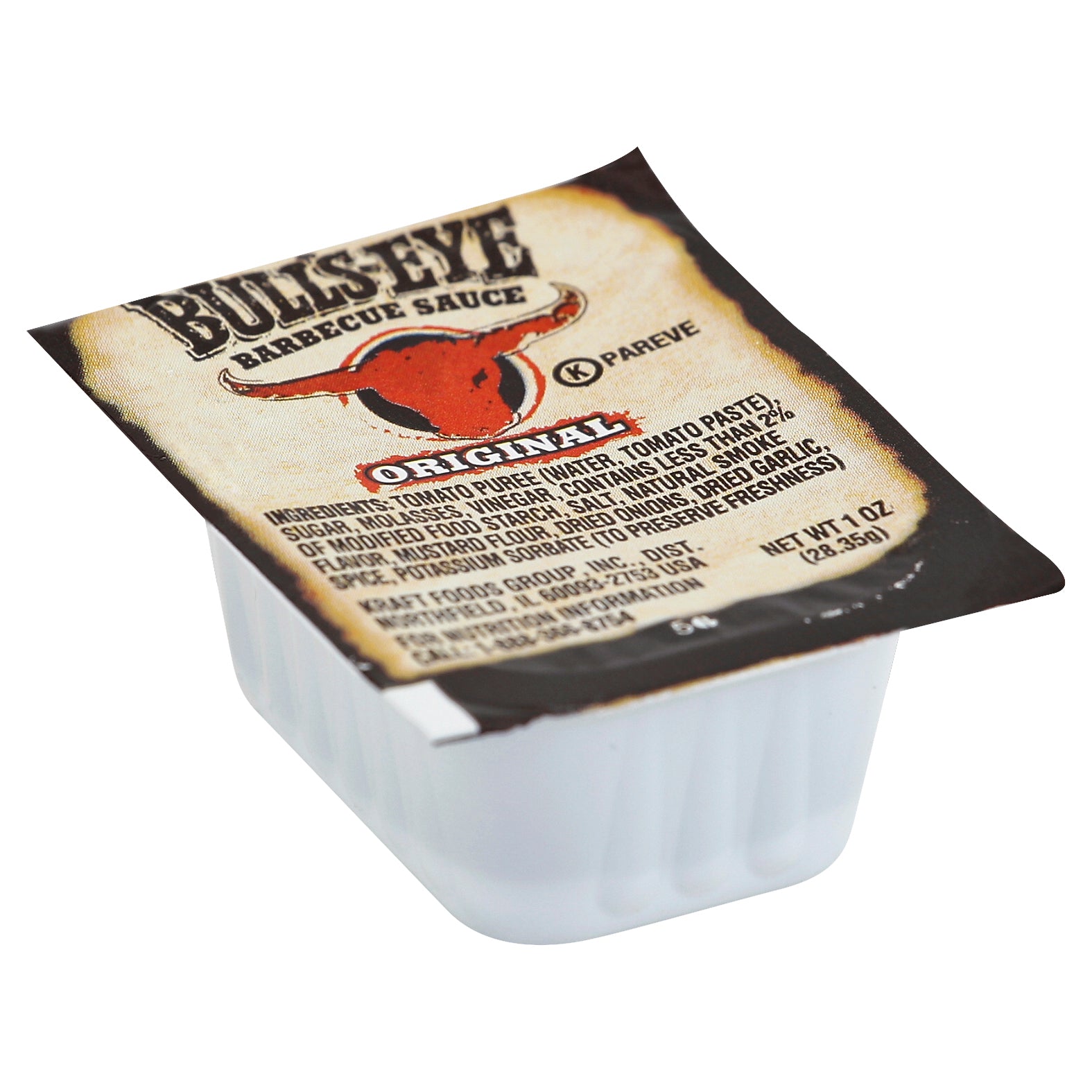 Bull's Eye Original BBQ Sauce 1 Ounce Cups - 100 Per Case.