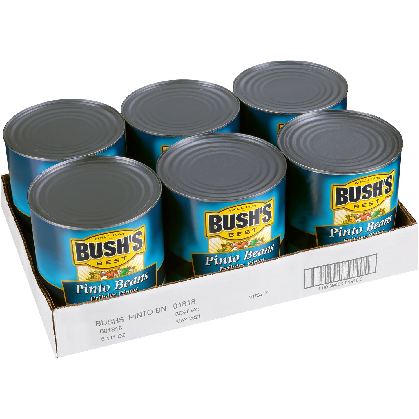 Bush's Pinto Beans 111 Ounce Size - 6 Per Case.