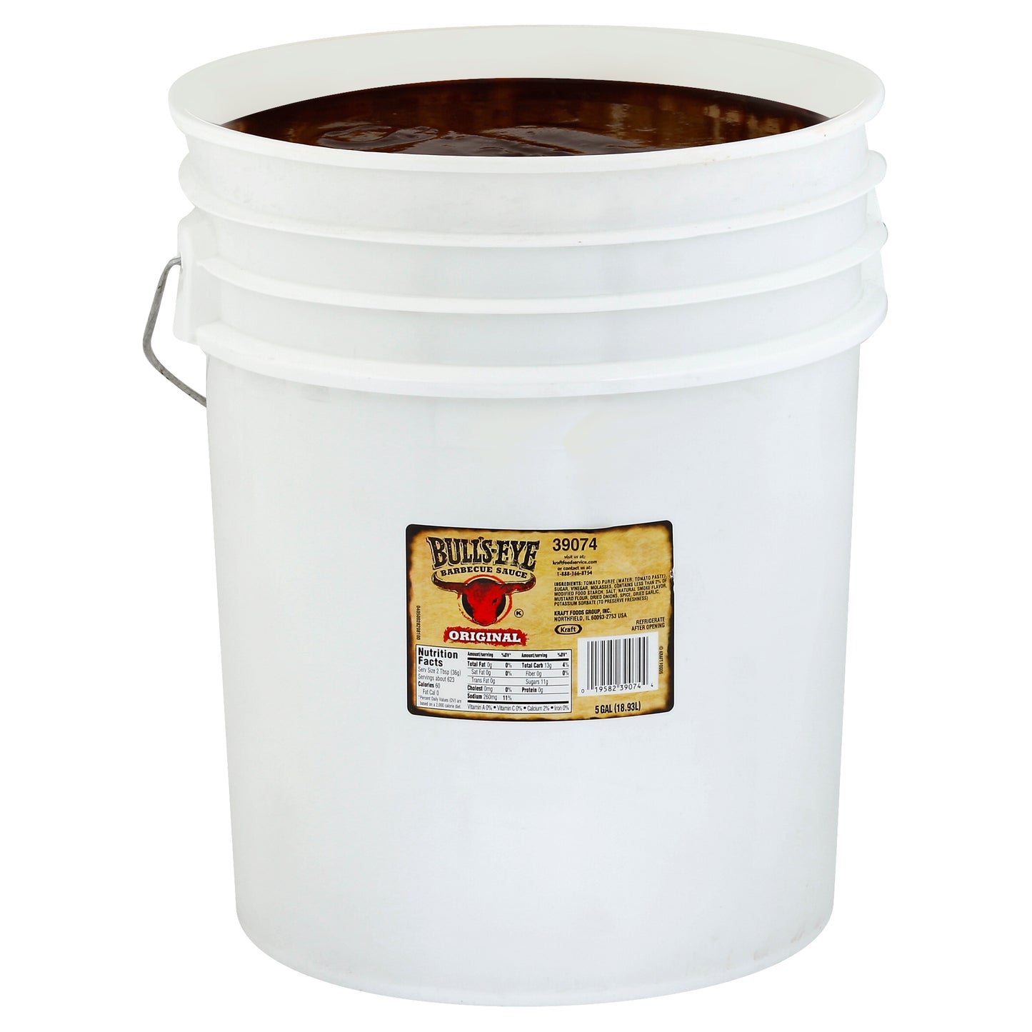 Bull's Eye Original BBQ Sauce 5 gal. Pail - 1 Per Case.