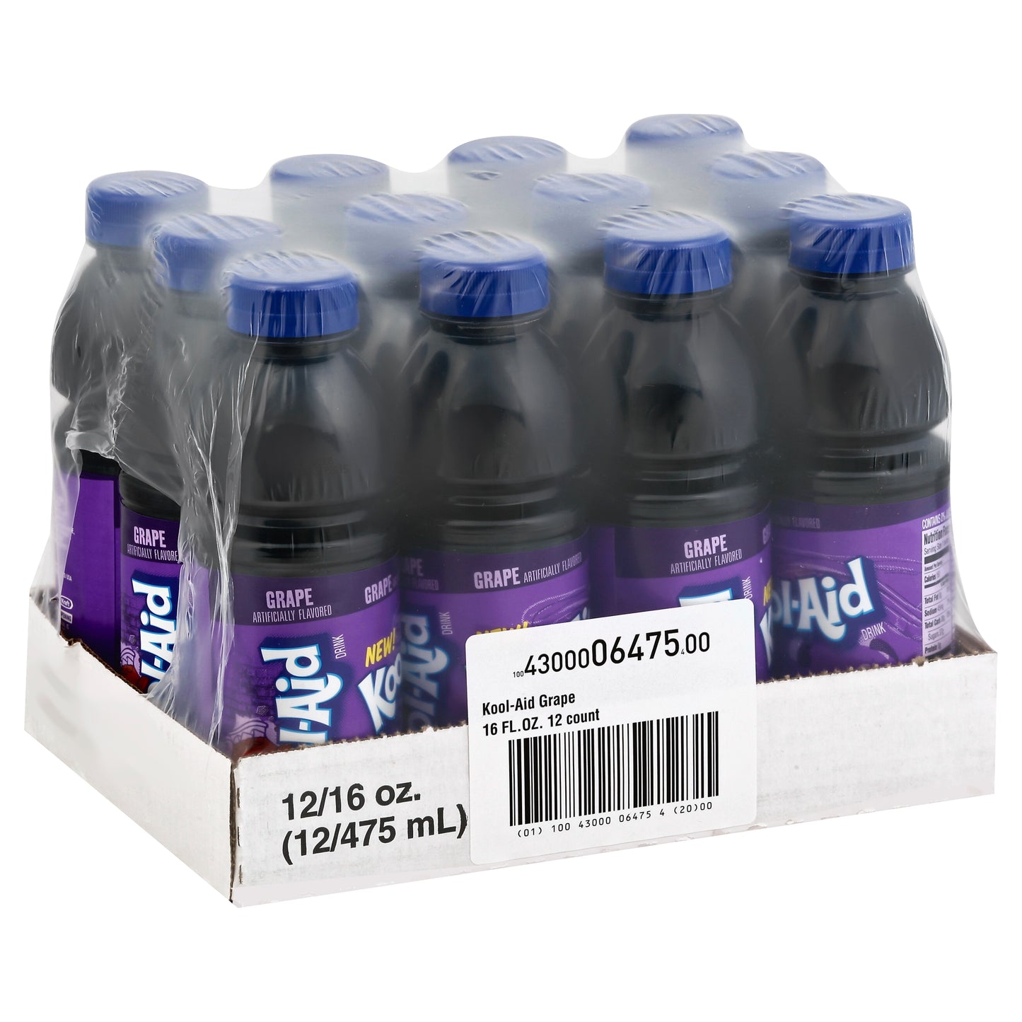 Kool Aid Ready To Drink Grape Beverage, 16 Fluid Ounce - 12 Per Case.