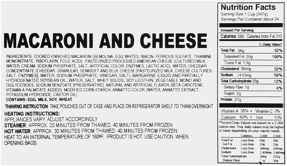 Kettle Collection Macaroni And Cheese 5 Pound Each - 6 Per Case.