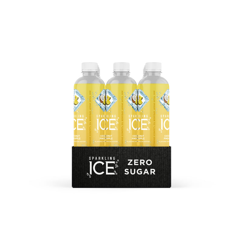 Sparkling Ice Coconut Pineapple With Antioxidants And Vitamins Zero Sugar Bott 17 Fluid Ounce - 12 Per Case.