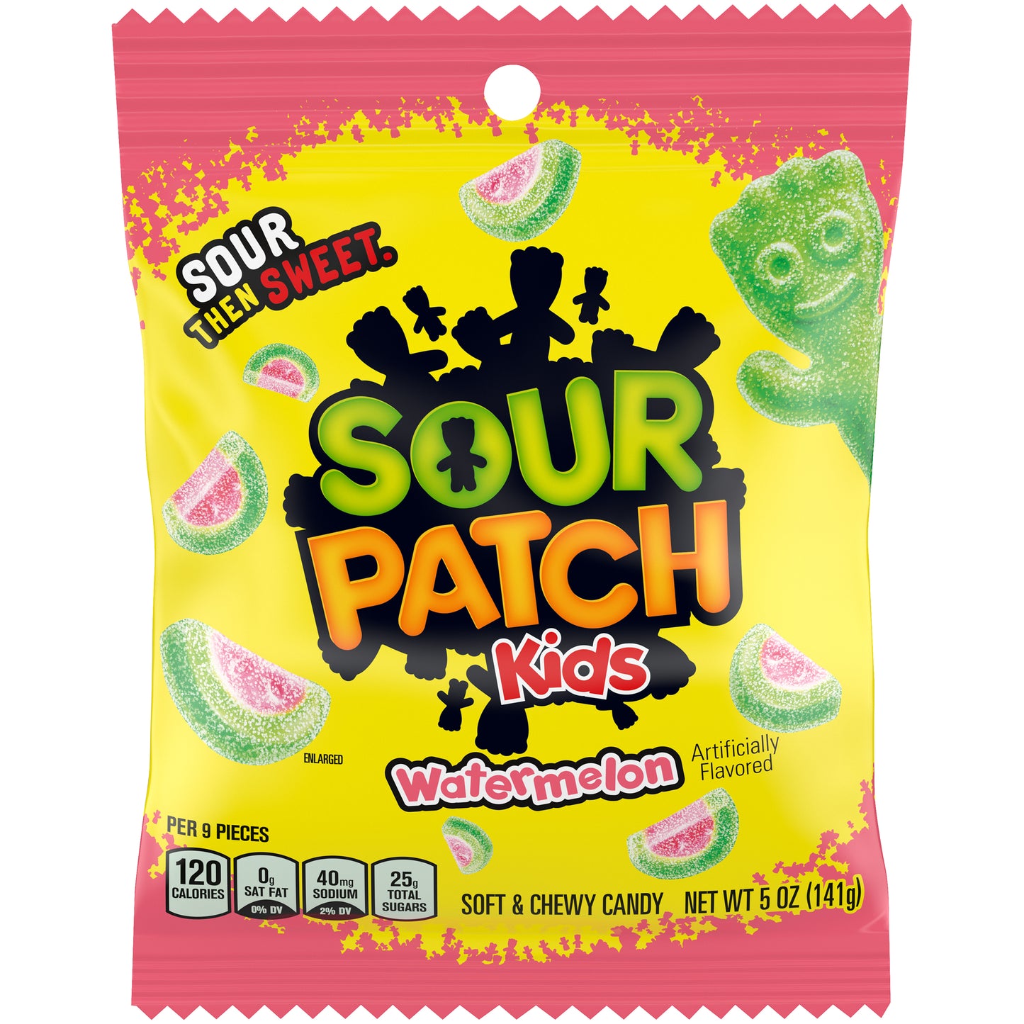 Sour Patch Watermelon Peg Bg 5 Ounce Size - 12 Per Case.