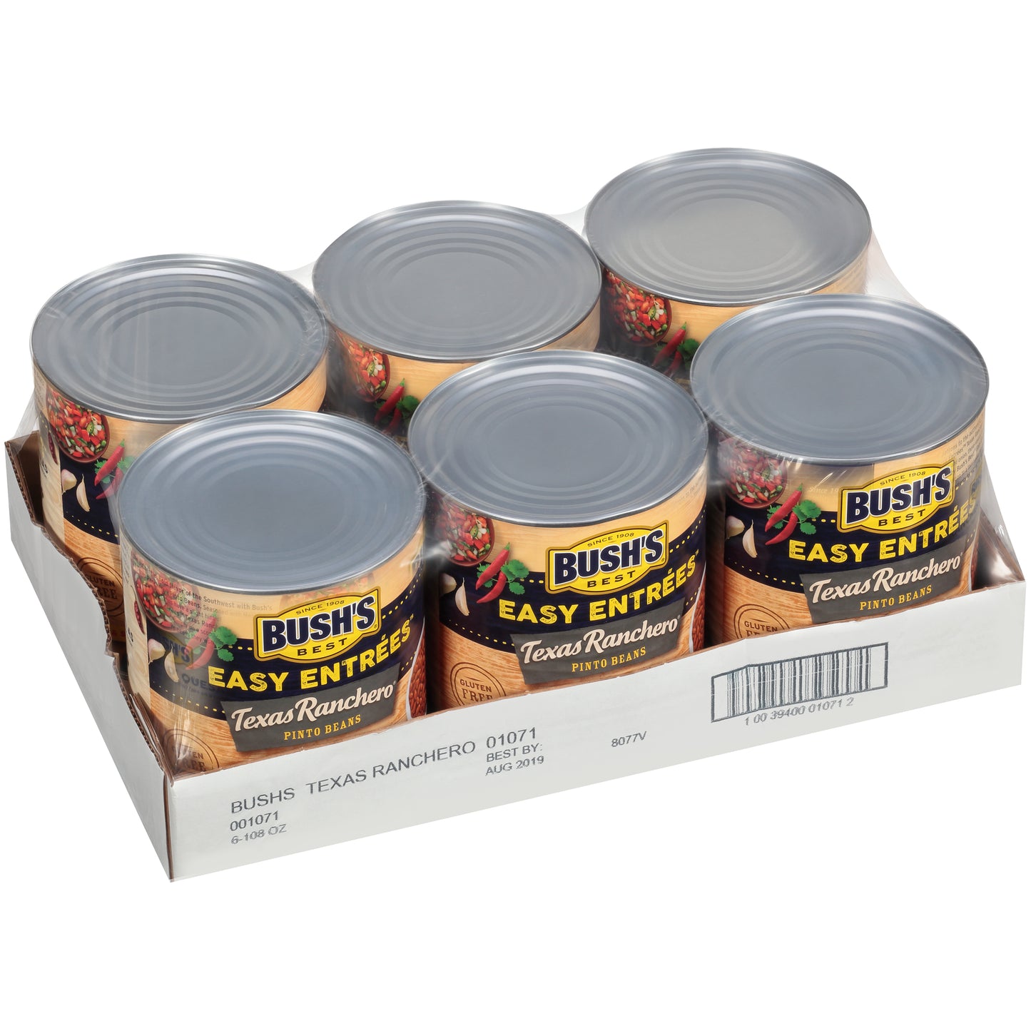 Bush's Easy Entrees Texas Ranchero 108 Ounce Size - 6 Per Case.