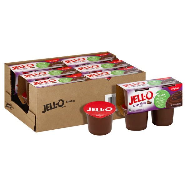 Jell-O Ready To Eat Dessert Original Chocolate Pudding, 15.5 Ounce Size - 6 Per Case.