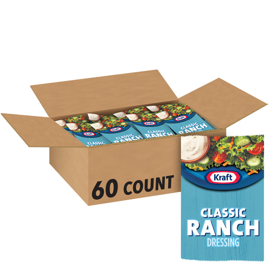 Kraft Ranch Dressing 60 Casepack 1.5 Ounce Packets